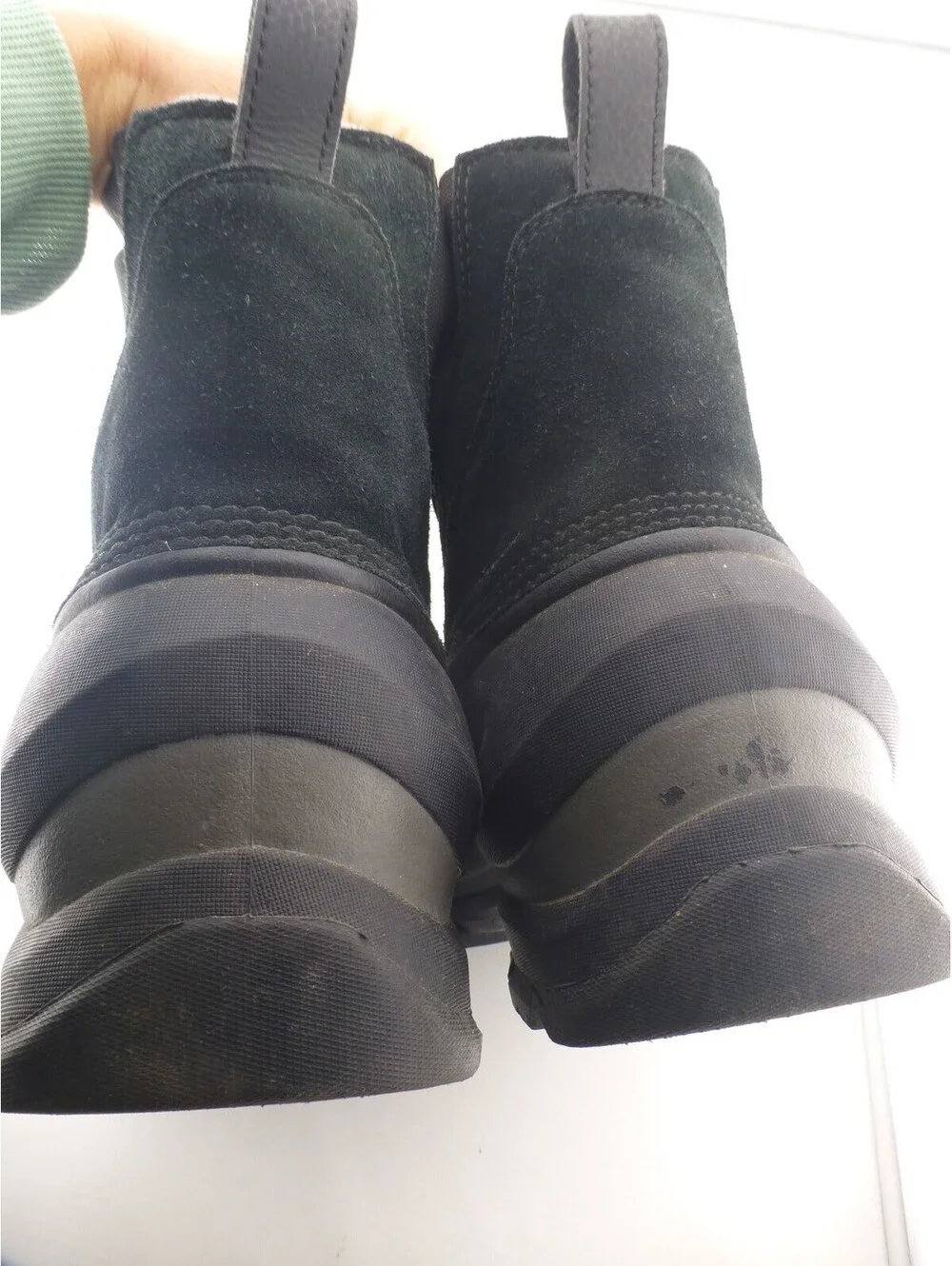 Sorel Men's USA 10 Black Waterproof Winter Snow Duck Boots Slip On M13